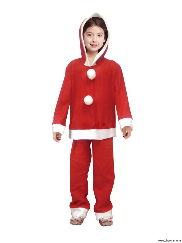 Костюм карнавальный для девочек (Санта-Клаус) XCH-1008