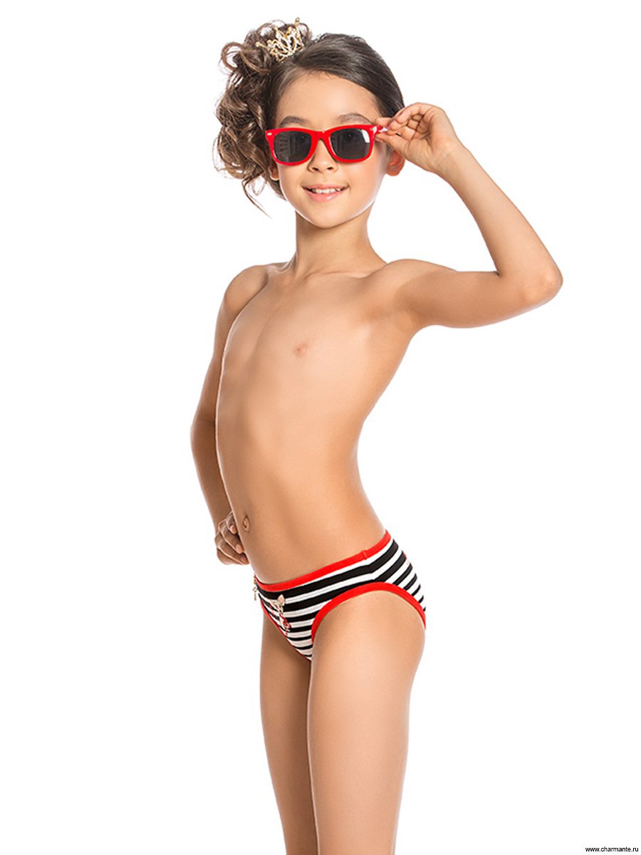 kid in swimsuit with body turned left